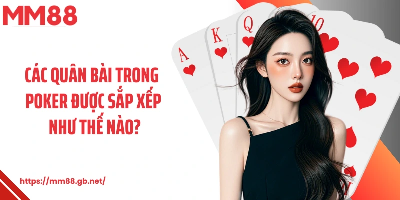 Các quân bài trong poker được sắp xếp như thế nào?